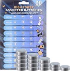 30 Assorted Alkaline Watch Battery Button Cell Coin Batteries Calculator Camera 