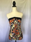Teen Jazz Dance Top Sequin Accent Orange black  Cosplay halloween dance