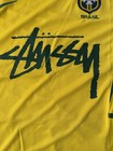 Nike Stussy Brazil Jersey Concept Yellow Green Soccer Football Shirt Size L