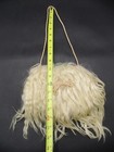 Antique Victorian Children s Coin Purse Hand Muff Shaggy Lambswool Mohair Fur