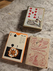  lot Of 3  Vintage Gypsy Witch Fortune Telling Playing Cards
