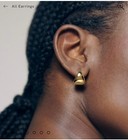 Monica Vinader Tapered Small Hoop Earrings 18k Vermeil Gold