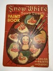 Snow White And The Seven Dwarfs  Paint Book  1938  Whitman Disney Collectible