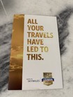 Two  2  Delta Gold Medallion Luggage Bag Tags - 2025 Brand New