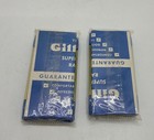 New 1960 s Gillette Two 6 Pack Blue Blades Trade Mark Vintage Razor Blades 