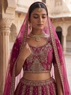 Premium Gadhwal Silk Golden Dori Sequins Bridal Party Dress Set