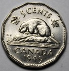 Canada 1949 5 Cents  Uncirculated   c280 