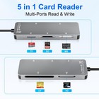Memory Stick Duo Adapter 5-in-1 Multi Memory Card Reader Supports Sd tf cf ms   