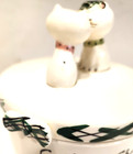 Vtg  1958 Holt Howard Cozy Kitten 2 Piece Cottage Cheese Container