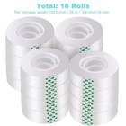 Clear Transparent Tape Rolls 3 4  X 1000  Dispenser Refill 15 Tape Rolls Scotch
