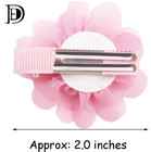 40pcs 2  Chiffon Flower Hair Bows Clips For Girls Toddlers Infants - 20 Pairs