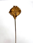 Antique Hat Pin Edwardian Victorian 3-d Flowers Art Nouveau
