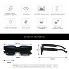 Luxury New Men And Women Square Frame Sunglasses Retro Trendy Shades Sun Glasses