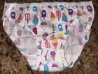 Hanes Girls Vintage Size 10 Bikini Lollipop Heart Cotton Panty Panties Underwear