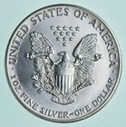 1987 Unc American Silver Eagle 1 Troy Oz  999 Fine Silver