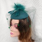 Fascinators Hat Women Tea Party Headband Pillbox Veil Cocktail Mesh Feathers    