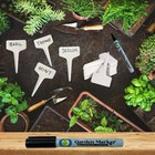 2 Pack Garden Marker Pen Permanent Markers Black  uv Fade Resistant Marker Pens