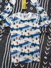 New Hanna Andersson Size 10 Pajama Top Long Sleeves Ski Slope Christmas Snow