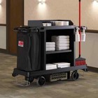 Black Standard Full-size Housekeeping Cart