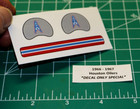 1966 - 1967 Houston Oilers Diecut Football Gumball Helmets  decal Sheet Only 