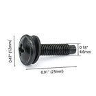 50 Packs 10-32 Rack Screws Rack Mount Screws With Nylon Washers For Server Ra   