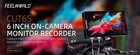 Feelworld Cut6s 6 Inch Recording Monitor Hdmi Field Camera Dslr Usb2 0 Recorde
