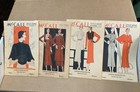 Lot Of 4 Mccall Style News Vintage Sewing Pattern Flyers Sept     Dec 1932