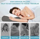 Sufor Cooling Memory Foam Pillows Queen 2-pack For Neck Pain Relief