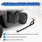 Superatv Heavy Duty Rock Sliding Nerf Bars Fit For Polaris Ranger Xp 1000 2018 