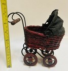 Vintage Victorian Baby Doll Carriage Stroller Buggy Wicker