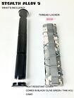 Stealth Alloy 9  Muzzle Brake Extension Tube For Aeg Gbb 1 2x28 W Heat Cover Blk