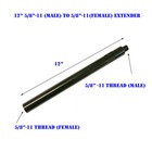 12  Extension Core Drill Bit 5 8 -11 Thread Male To 5 8  -11 Female Extender