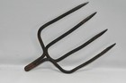 Old Farm Made Forged Iron Four Tine Fish Spear Antique Vintage 4 Point Frog Gig