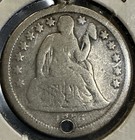 1856 Seated Dime Love Token - Beautiful Engraving - 90  Silver