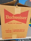 Nos 1990   s Budweiser Beer Saxophone Dancing Motion Bottle 32 X 12 X 9 Nice   