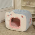 Pet Dog Cat House Beds Indoor Raised Tent Cushion Mat Bed For Cat Kitty Small
