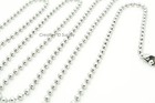 Lot 25 Pcs High Quality Stainless Steel Ball Chain Necklaces 30  - 2 4mm Bead
