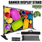 8 x10  Step And Repeat Banner Stand Adjustable Telescopic Trade Show Backdrop Us