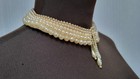 Vintage Faux Pearl Beaded Collar Choker Necklace