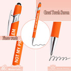 12 Pieces Funny Sarcastic Ballpoint Pens  Office Snarky Touch Screen Stylus Pen