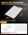 Vnn 36  X 24  Shed Ramp For Riding Mower   Lawn Anti-slip Punch Plate Ramp 1 2pc