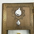 Antique Corbin Brass Post Office Mail Box Door  5 Metal   Glass Window Number