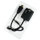 Hdmi Male To Vga With Audio Hd Video Cable Converter Adapter 1080p For Pc