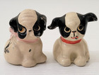 Antique Hubley Puppo Cast Iron Puppy Dog Grace Drayton Pink Bow Bee 1920s