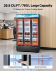 Vevor Commercial Merchandiser Refrigerator 26 8 Cu ft 3-door Beverage Cooler