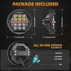 Auxbeam Dot 5 75in Led Headlight W Amber Drl For Harley-davidson Iron 883 Xl883n