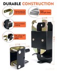 Lupar 2 Way Farm Gate Latch 2pc Heavy-duty Lockable Black Fence Latch For