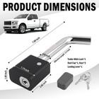 Trailer Hitch Locks Pin With 5 8  Dia Locking Lever heavy Duty Locking Hitch    