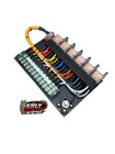 Race Car Fuse relay Panel Board 6 Circuits Color Coded Wiring Usa Made  