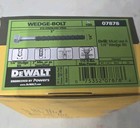 Dewalt 07878-pwr  1 4  X5  Wedge Bit Bolt 316 Stainless Steel Screw Anchor 100pk